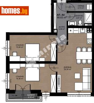 Тристаен, 103m² - Апартамент за продажба - 118045416