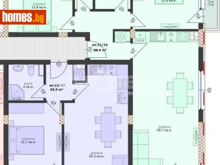 Тристаен, 106m² - Апартамент за продажба - 118045560