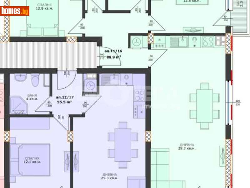 Тристаен, 106m² - Кв. Бриз, Варна - Апартамент за продажба - ИМОТЕКА АД - 118045560