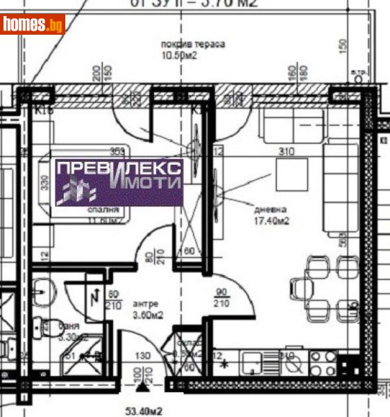 Двустаен, 60m² - Кв. Беломорски, Пловдив - Апартамент за продажба - Превилекс имоти ЕООД - 118048500