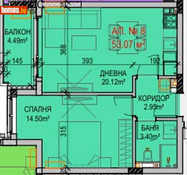 Двустаен, 62m² - Кв. Манастирски Ливади, София - Апартамент за продажба - Сандрамакс - 118049458