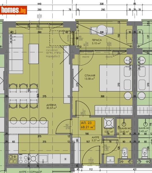 Двустаен, 81m² - Жк. Люлин 10, София - Апартамент за продажба - БИЛДИНГ КОМПАНИ ЕООД - 118065030
