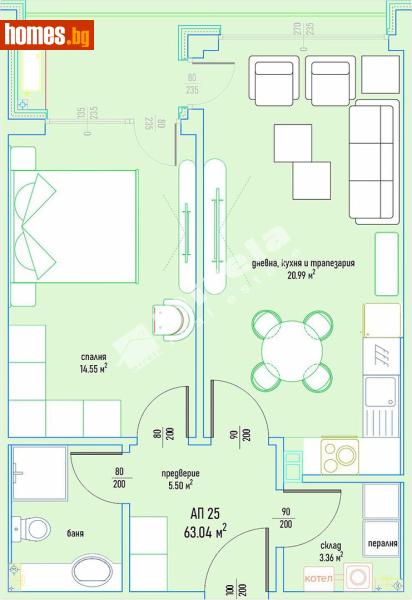 Двустаен, 78m² - Кв. Малинова Долина, София - Апартамент за продажба - МИРЕЛА - 118081411
