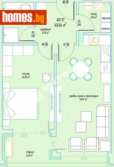 Двустаен, 80m² - Апартамент за продажба - 118081414