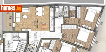 Тристаен, 97m² - Апартамент за продажба - 118096365