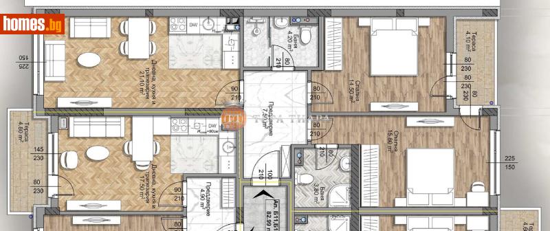 Тристаен, 100m² - Жк. Овча Купел 1, София - Апартамент за продажба - Тера Тиара - 118096369