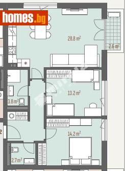 Тристаен, 101m² - Апартамент за продажба - 118098673