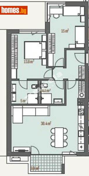 Тристаен, 109m² - Жк. Левски Г, София - Апартамент за продажба - МИРЕЛА - 118098774