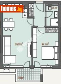 Двустаен, 70m² - Апартамент за продажба - 118098786