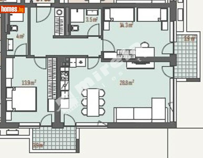 Тристаен, 115m² - Жк. Левски Г, София - Апартамент за продажба - МИРЕЛА - 118098792