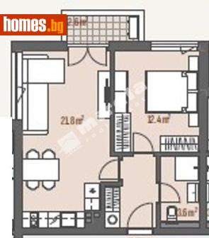 Двустаен, 64m² - Апартамент за продажба - 118098798