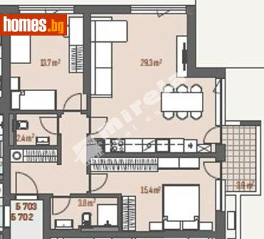 Тристаен, 107m² - Апартамент за продажба - 118098810