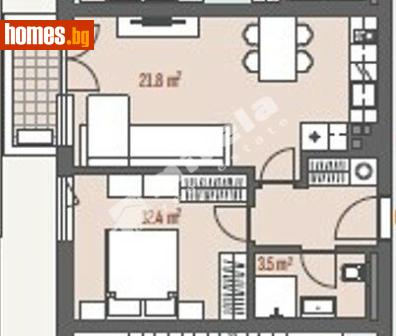 Двустаен, 62m² - Апартамент за продажба - 118098860