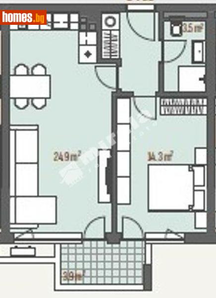 Двустаен, 70m² - Жк. Левски Г, София - Апартамент за продажба - МИРЕЛА - 118098890