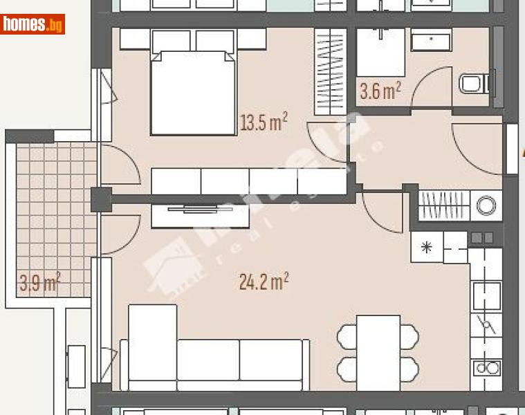 Двустаен, 68m² - Жк. Левски Г, София - Апартамент за продажба - МИРЕЛА - 118099129