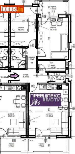 Тристаен, 115m² - Кв. Беломорски, Пловдив - Апартамент за продажба - Превилекс имоти ЕООД - 118099606