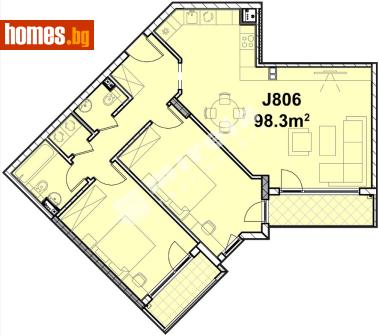 Тристаен, 116m² - Апартамент за продажба - 118122977