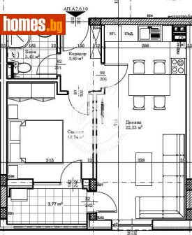 Двустаен, 58m² - Апартамент за продажба - 118162387