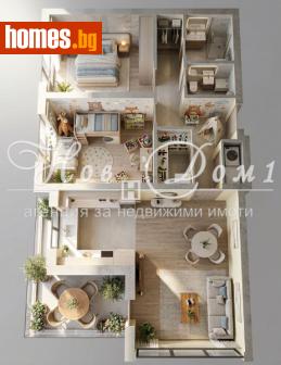 Тристаен, 120m² - Апартамент за продажба - 118169099