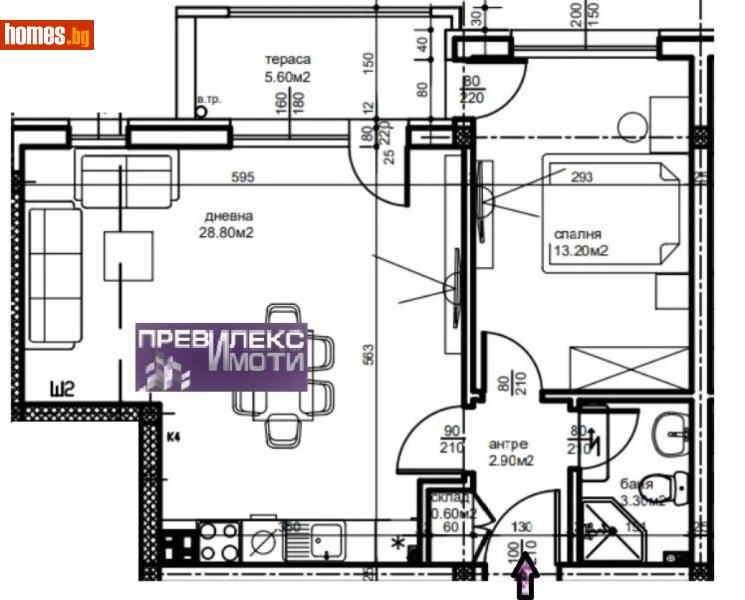 Двустаен, 70m² - Кв. Беломорски, Пловдив - Апартамент за продажба - Превилекс имоти ЕООД - 118184544
