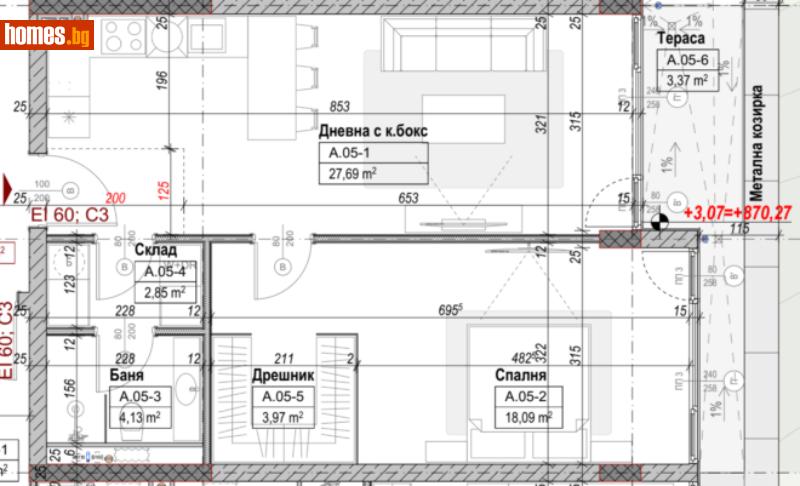 Двустаен, 76m² - Кв. Бояна, София - Апартамент за продажба - Титан Пропъртис - 118200672