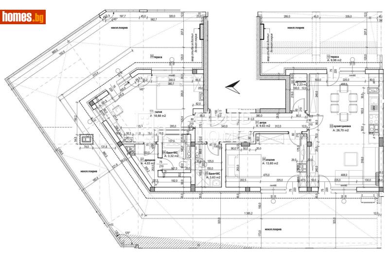 Тристаен, 180m² - Жк. Дървеница, София - Апартамент за продажба - Cloud Homes - 118207519