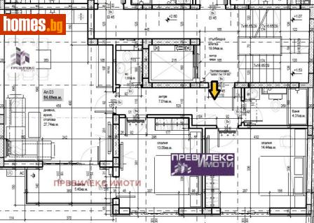 Тристаен, 107m² - Апартамент за продажба - 118212460