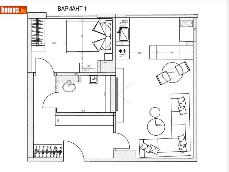 Двустаен, 50m² - Жк. Лагера, София - Апартамент за продажба - Глобъл Сървисиз ООД - 118226755