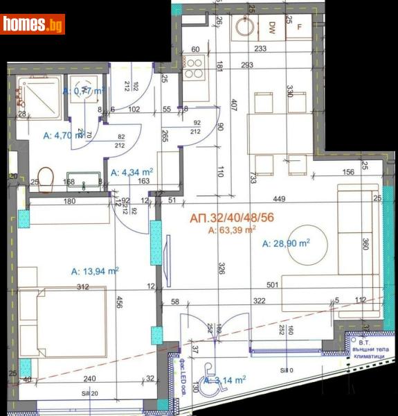 Двустаен, 75m² - Жк. Братя Миладинови, Бургас - Апартамент за продажба - Имоти Бургас ЕООД - 118232192