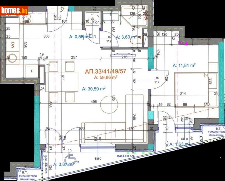Двустаен, 71m² - Жк. Братя Миладинови, Бургас - Апартамент за продажба - Имоти Бургас ЕООД - 118232232