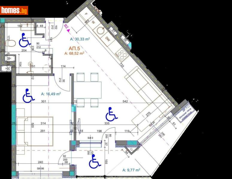 Двустаен, 81m² - Жк. Братя Миладинови, Бургас - Апартамент за продажба - Имоти Бургас ЕООД - 118232303