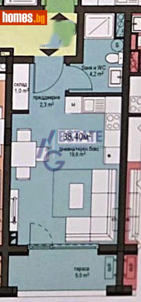 Едностаен, 45m² - Жк. Братя Миладинови, Бургас - Апартамент за продажба - ЕМ ДЖИ ЕСТЕЙТ - 118232680