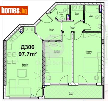Тристаен, 115m² - Апартамент за продажба - 118244936
