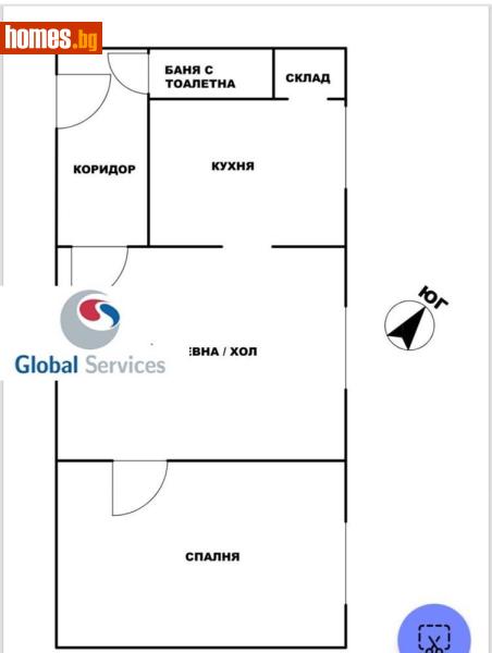 Двустаен, 52m² - Жк. Славия, София - Апартамент за продажба - Глобъл Сървисиз ООД - 118245332