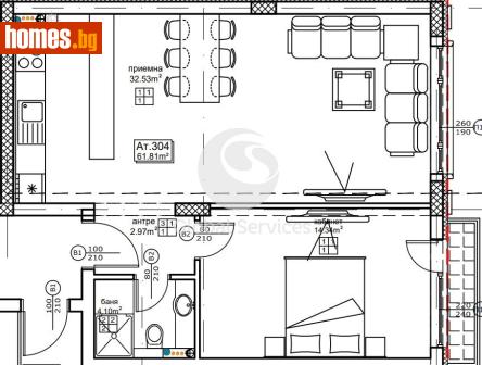 Двустаен, 75m² - Апартамент за продажба - 118245360