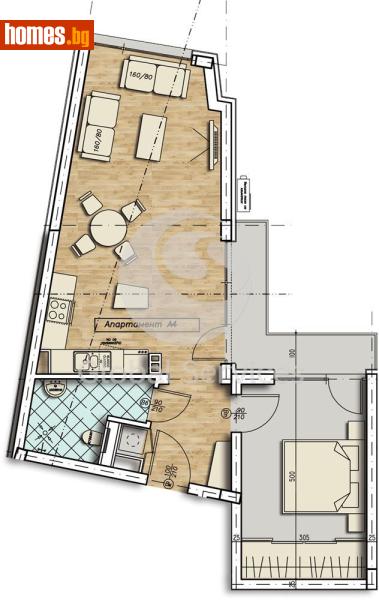 Двустаен, 82m² - Жк. Стрелбище, София - Апартамент за продажба - Глобъл Сървисиз ООД - 118245386