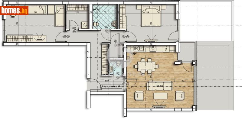 Тристаен, 140m² - Жк. Стрелбище, София - Апартамент за продажба - Глобъл Сървисиз ООД - 118245387