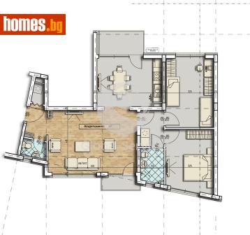 Тристаен, 122m² - Апартамент за продажба - 118245388
