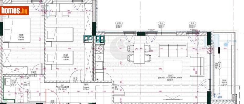 Тристаен, 175m² - Жк. Лозенец, София - Апартамент за продажба - Глобъл Сървисиз ООД - 118245640