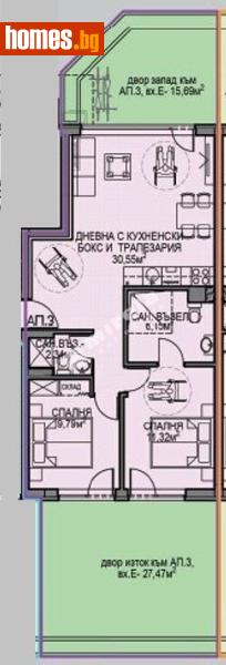 Тристаен, 80m² - Жк. Обеля 2, София - Апартамент за продажба - МИРЕЛА - 118250565