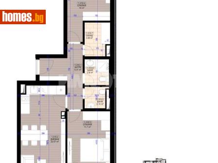 Тристаен, 101m² - Апартамент за продажба - 118264795