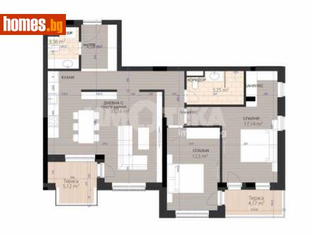 Двустаен, 124m² - Апартамент за продажба - 118264801