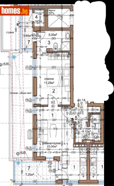 Двустаен, 66m² - снимка 3