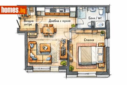 Двустаен, 69m² - Апартамент за продажба - 118267358