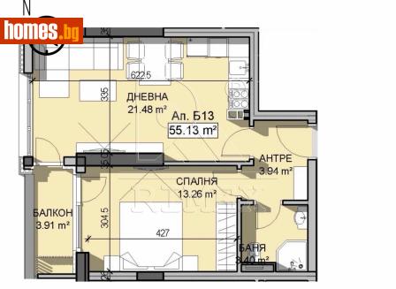 Двустаен, 64m² - Апартамент за продажба - 118278226