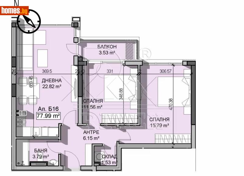 Тристаен, 90m² - Кв. Малинова Долина, София - Апартамент за продажба - Римекс Имоти - 118278228