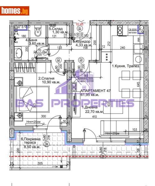 Двустаен, 71m² - Жк. Люлин 5, София - Апартамент за продажба - BasProperties - 118278969