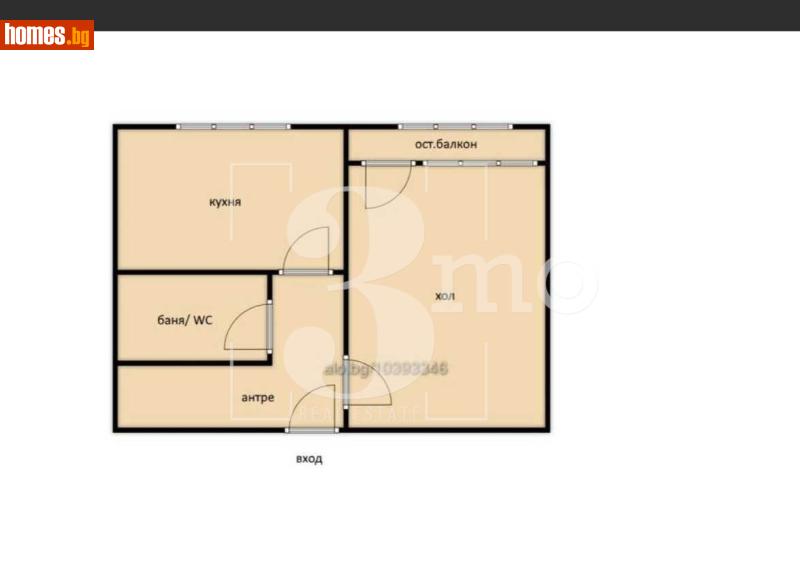 Едностаен, 44m² - Жк. Люлин 3, София - Апартамент за продажба - 3mo офис Амалтея - 118289674