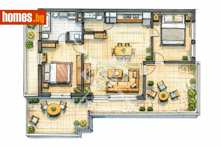 Тристаен, 80m² - Апартамент за продажба - 118290458