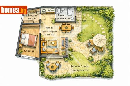 Двустаен, 61m² - Апартамент за продажба - 118290562